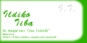 ildiko tiba business card